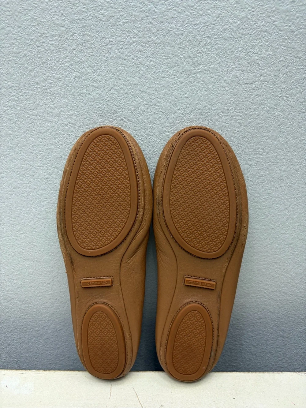 Tory Burch Brown Leather Reva Flats Size 9.5